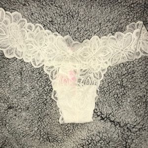 Victoria Secret White Thong